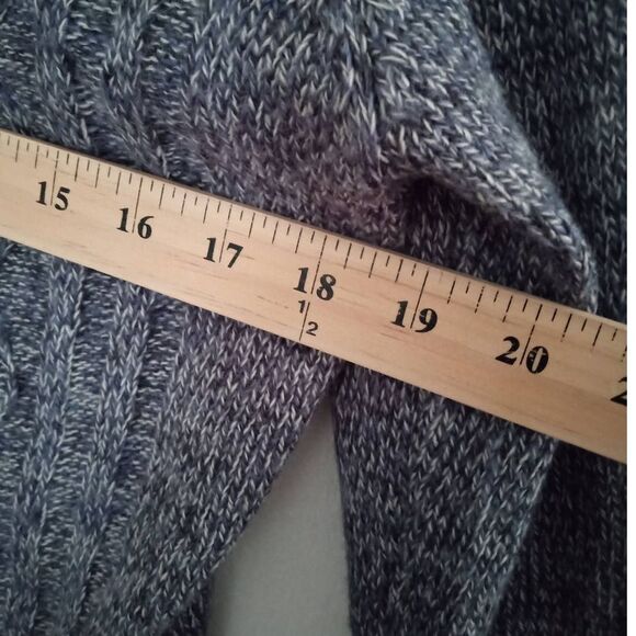 Karen Scott Turbo Cardigan Sweater Women's Large Blue Buttons Soft - Picture 6 of 11